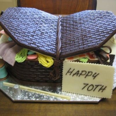 My Nan's 70Th Birthday Cake - Sewing Basket