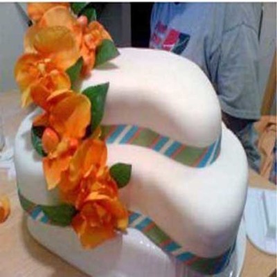 Paisley Shaped Cake