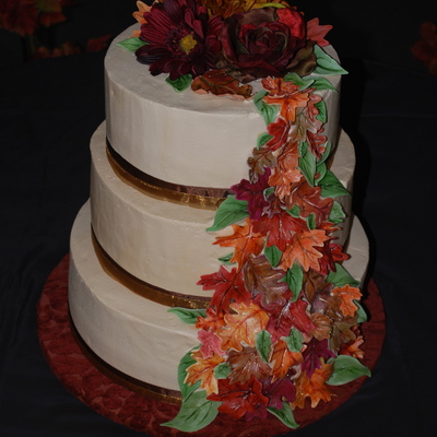 Fall Anniversary Cake