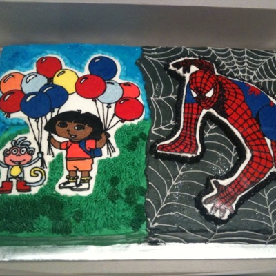 Spiderman And Dora