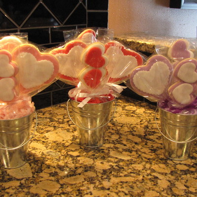Valentine Cookie Bouquet