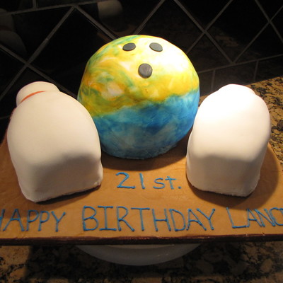 Bowling Ball Birthday Cake