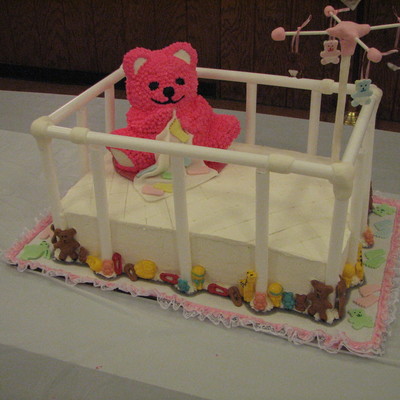 Teddy Bear & Crib