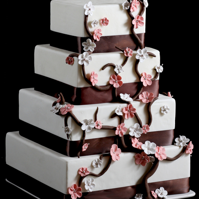Cherry Blossom Wedding Cake