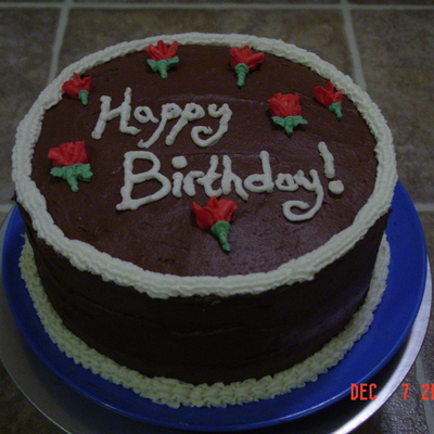 Simple Rose Birthday Cake