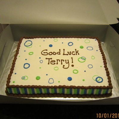 Good Luck Sheet Cake