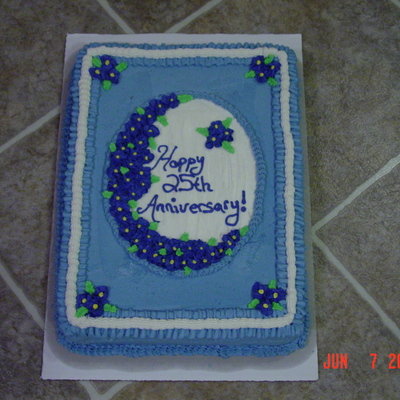 Anniversary Sheet Cake