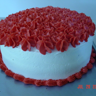 Red & White Cake