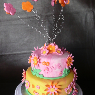 Groovy Birthday Cake