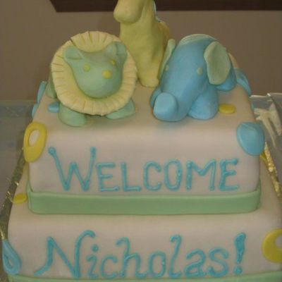 Baby Shower With Gumpaste Animals