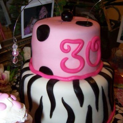 Zebra Stripe Cake