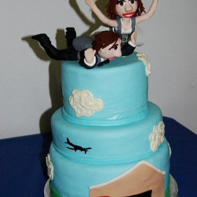 Skydiving Cake