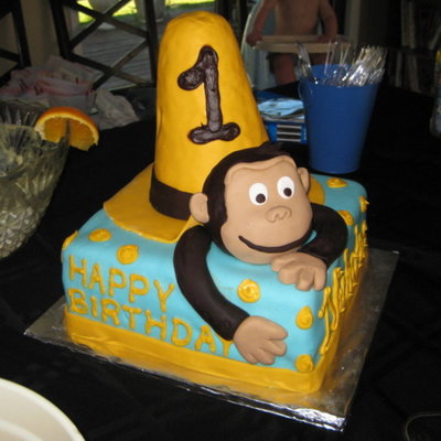Curious George Cake