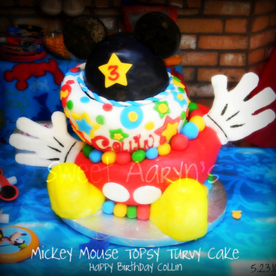 Topsy Turvy Mickey Mouse Birthday