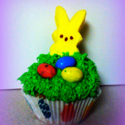 Bunny Peeps Easter Cupcakes
