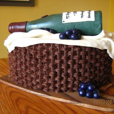 40Th Birthday With Wine Bottle