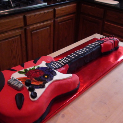 Red Guitar Fender Stratocaster