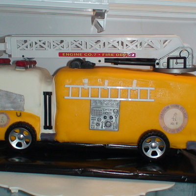 Yellow Fire Truck
