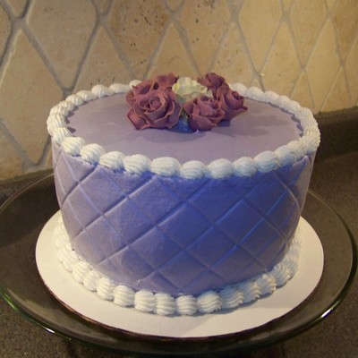 Purple Quilted Oops I Forgot Your Birthday Cake...