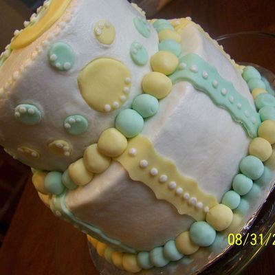 Neutral Baby Shower Cake