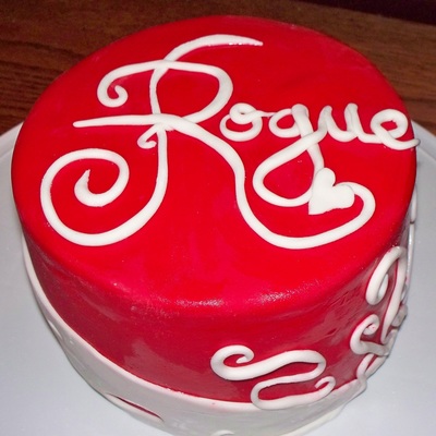 Red And White Cake