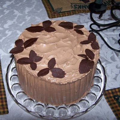 Chocolate Cake With Chocolate Swiss Meringue Buttercream