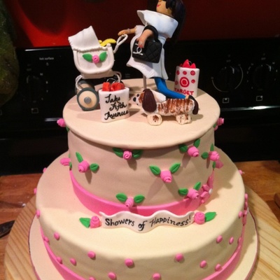 Fashionista Baby Shower Cake
