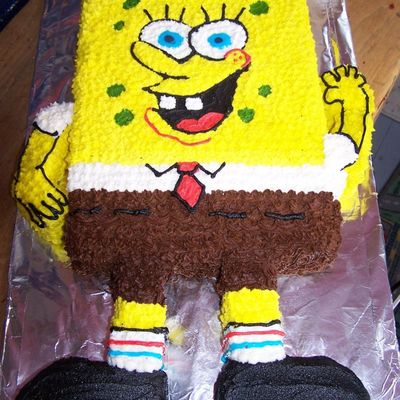 Sponge Bob Cake For Grandsons 3Rd Birthday