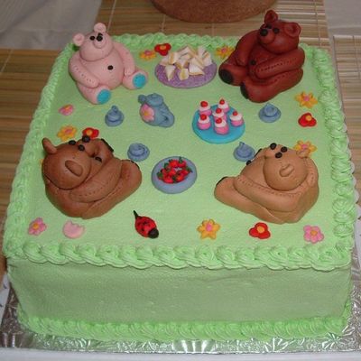 Teddy Bear Baby Shower Cake