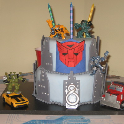 Transformers Birthday Cake
