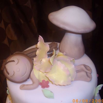 Baby Butterfly Babyshower Cake