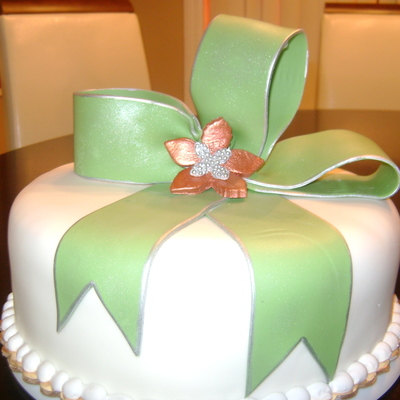 Green Bow Copper Flower