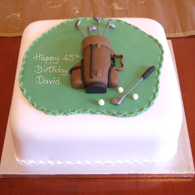 Golf Bag Birthday Cake