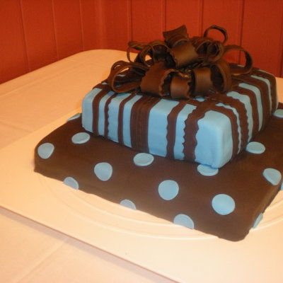 Blue And Chocolate Stripes!