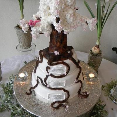 Tree Of Life Baby Blessing Cake