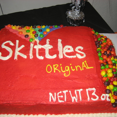 Skittles Candy Cake