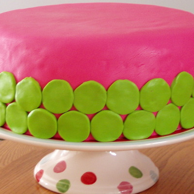 Hot Pink And Lime Dots