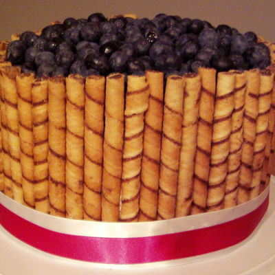 Blueberry Topped Cookie Cake