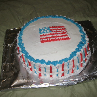Flag & Stars Cake