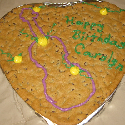 Violin Birthday Cookie Cake