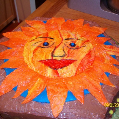 Italian Sun Birthday Cake