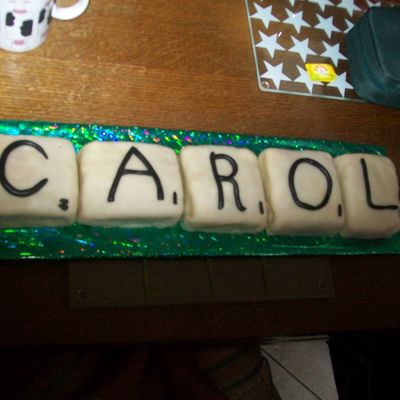 Scrabble Cake
