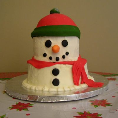 Snowman Cake