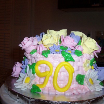 90Th Birthday Flower Basket