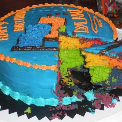 Rainbow B-Day Cake