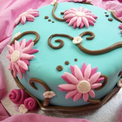 Whimsical Flower Cake