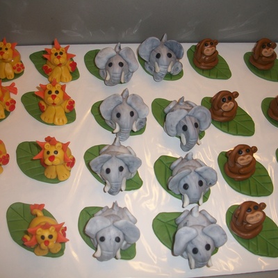 Safari Animal Cupcake Toppers