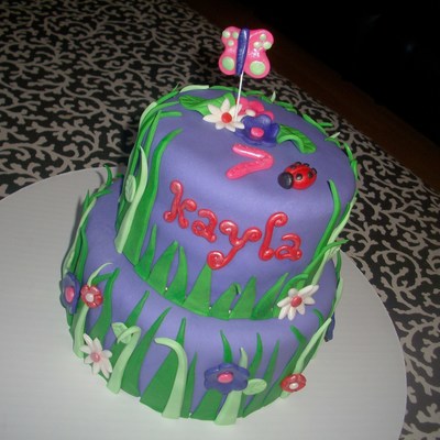 Butterfly Garden Cake