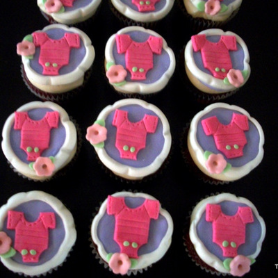 Girl Baby Shower Cupcakes