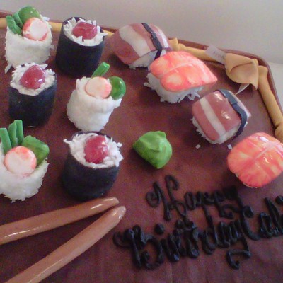Sushi Birthday Cake